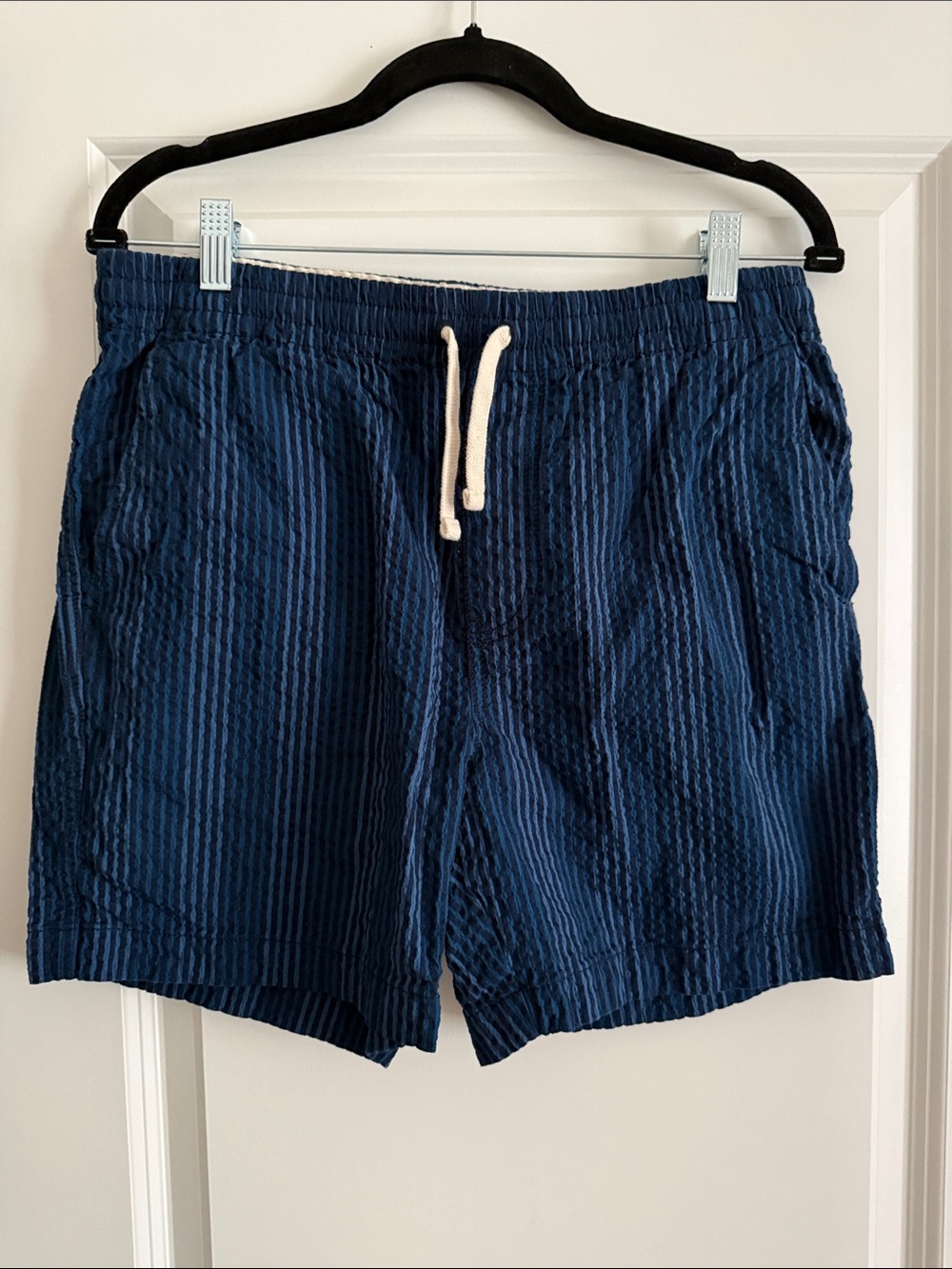 J. Crew Seersucker Drawstring Shorts